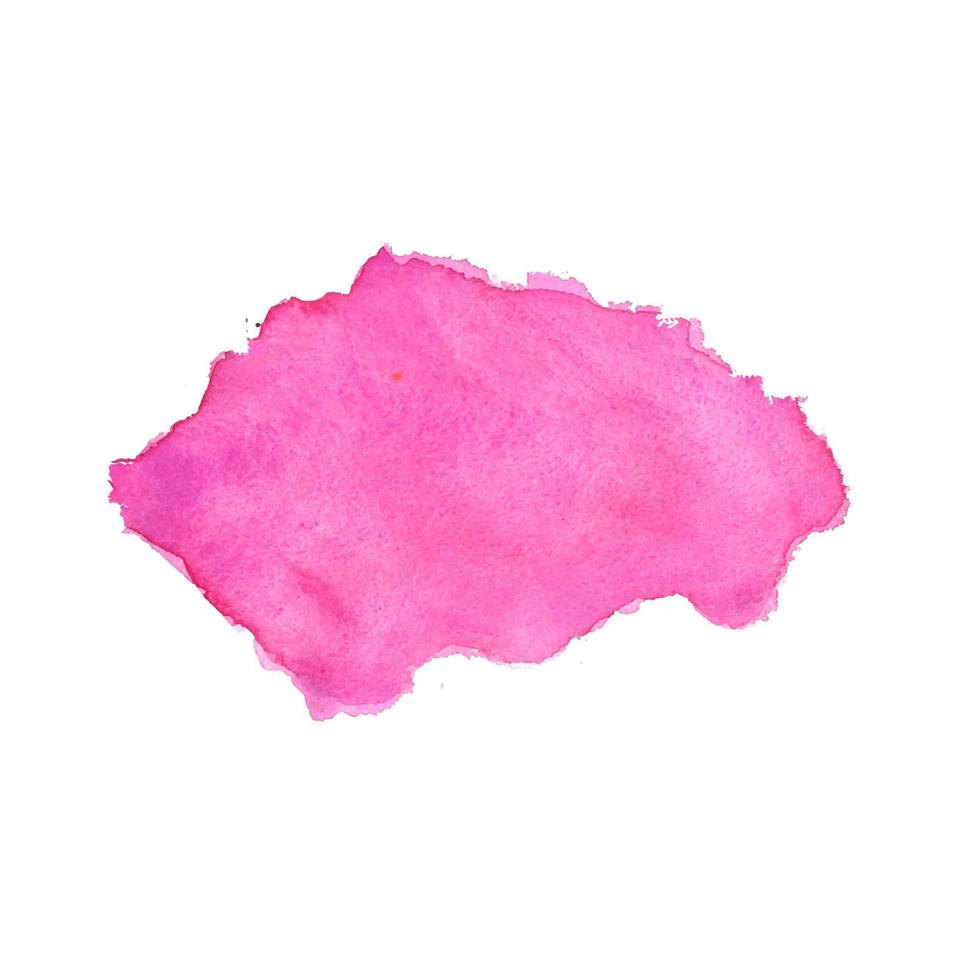 diseño de fondo de textura abstracta de mancha de acuarela rosa vector