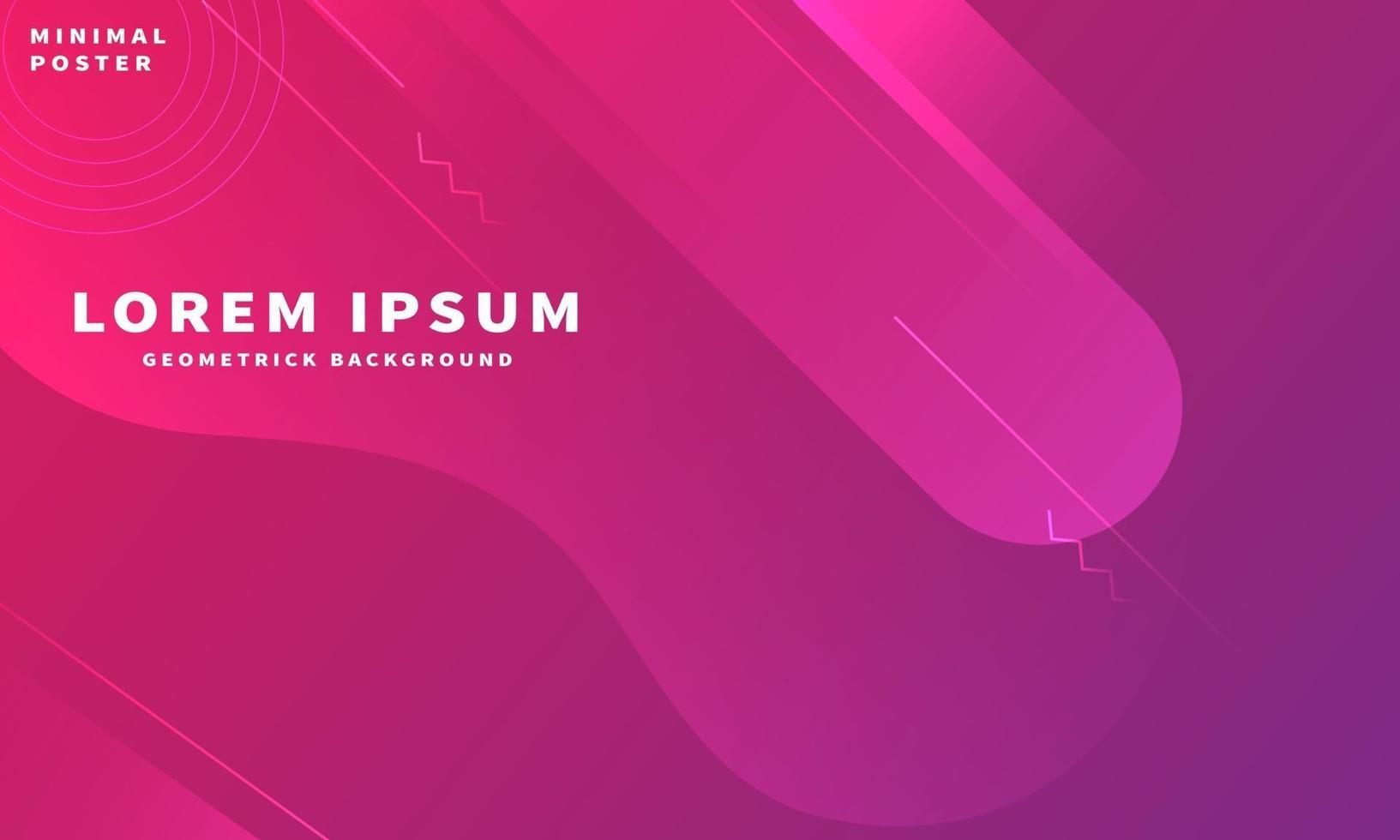 Modern dynamic vibrant layout background design with color pink and purple vector