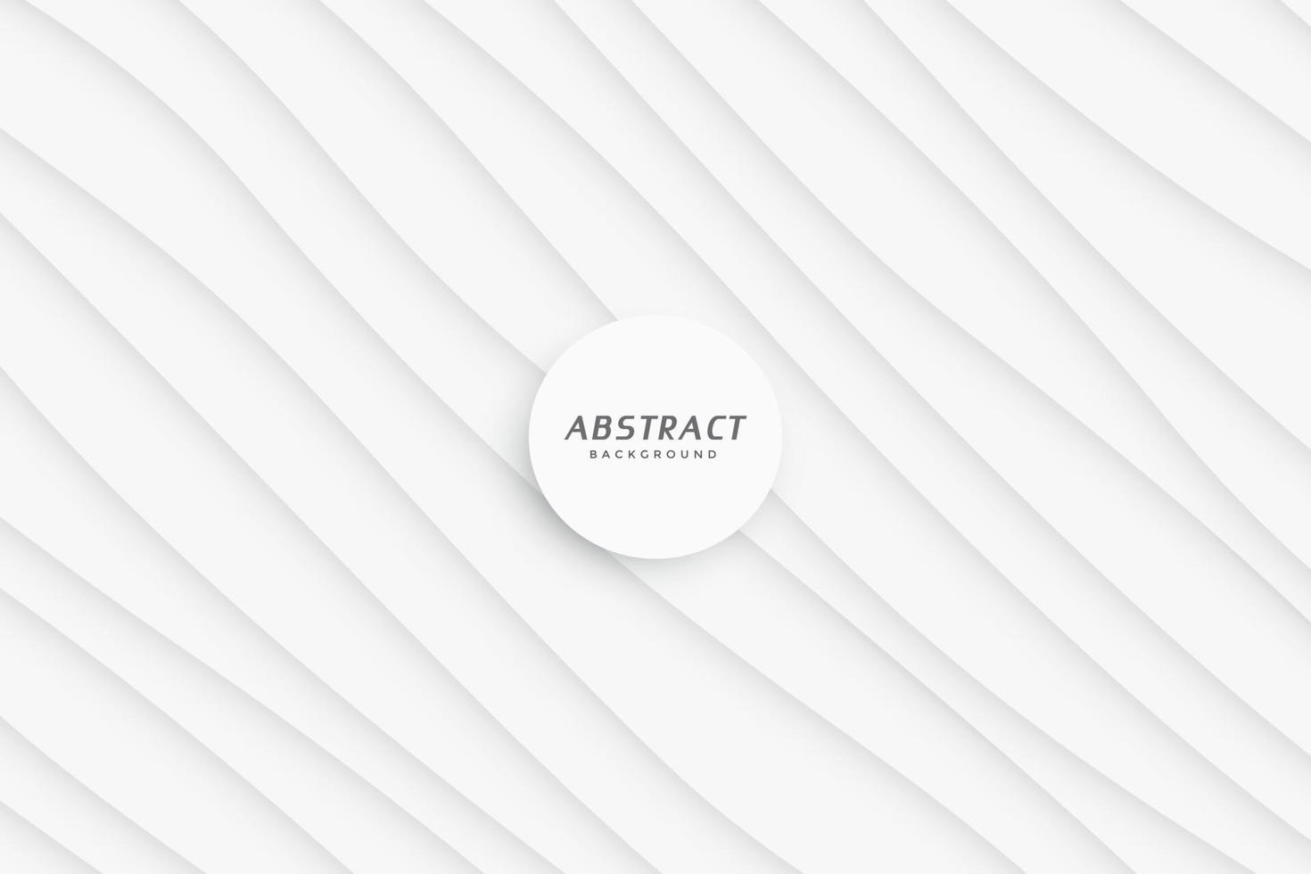 minimal smooth wavy lines white background vector