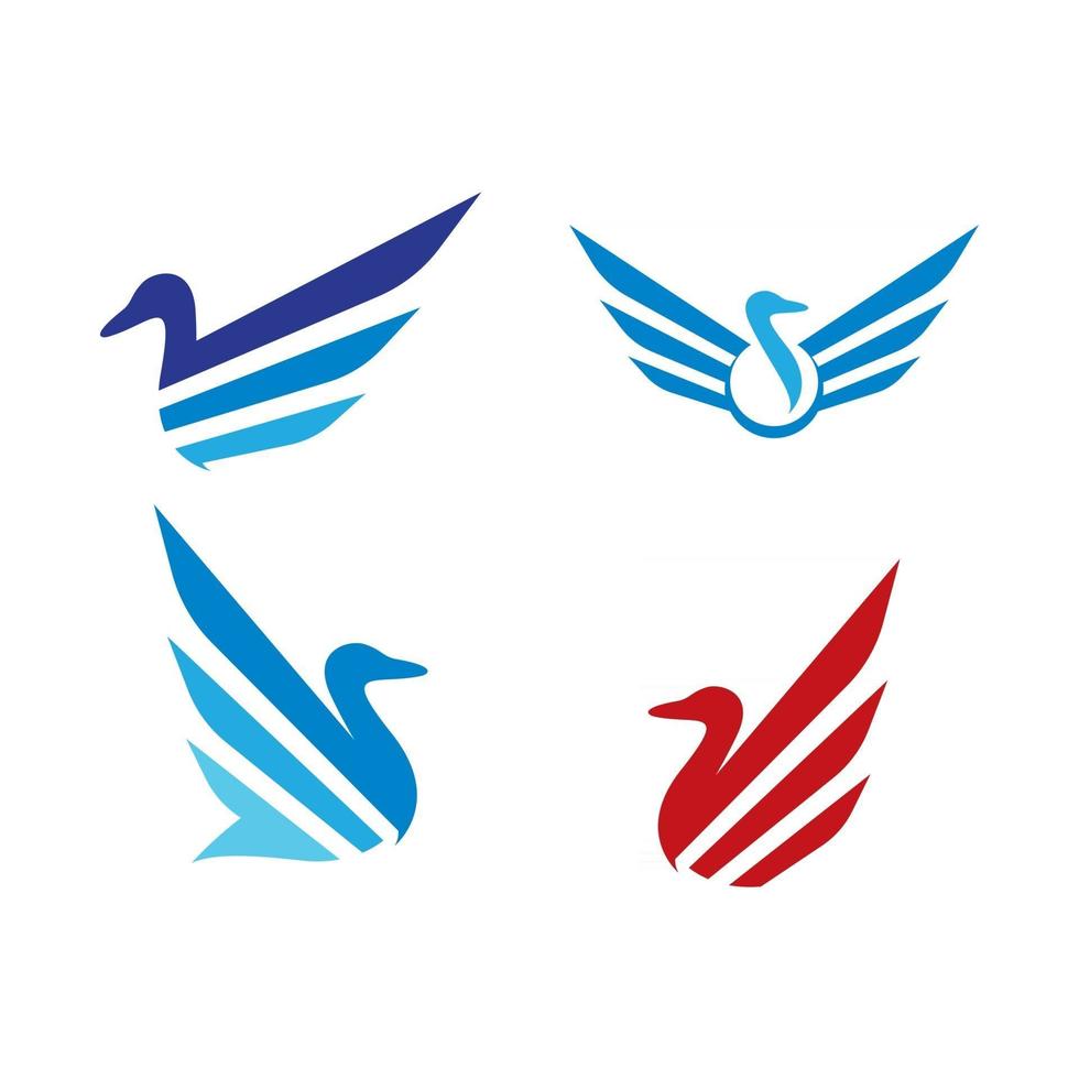 Duck logo images illustration vector