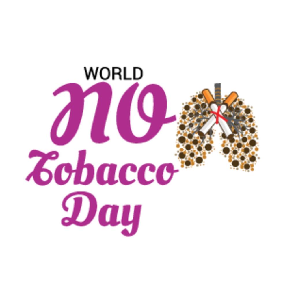 Vector illustration of a background for World No Tobacco Day