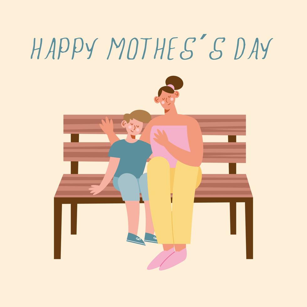 mothers day postcard 2715782 Vector Art at Vecteezy