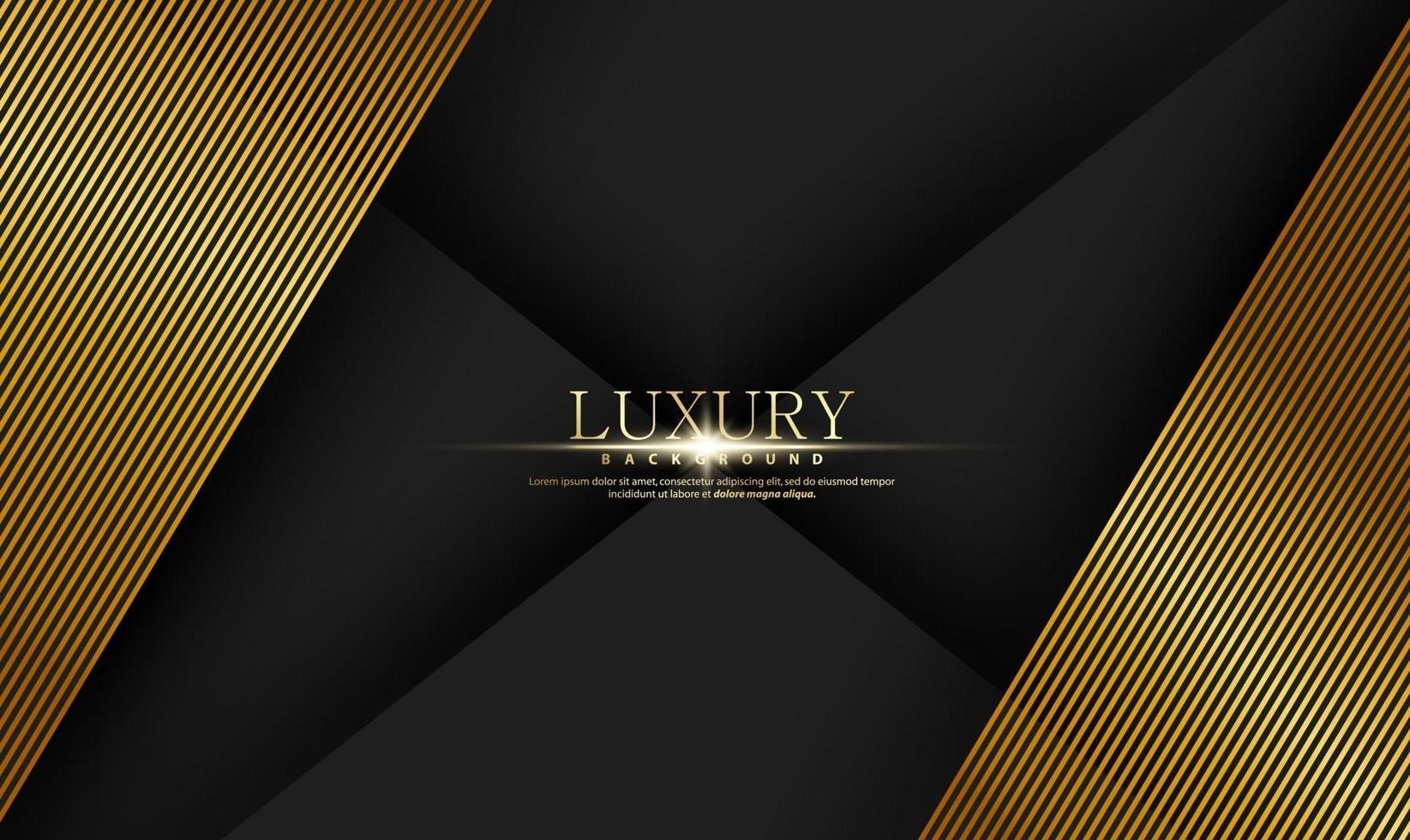 Modern premium background with golden lines vector