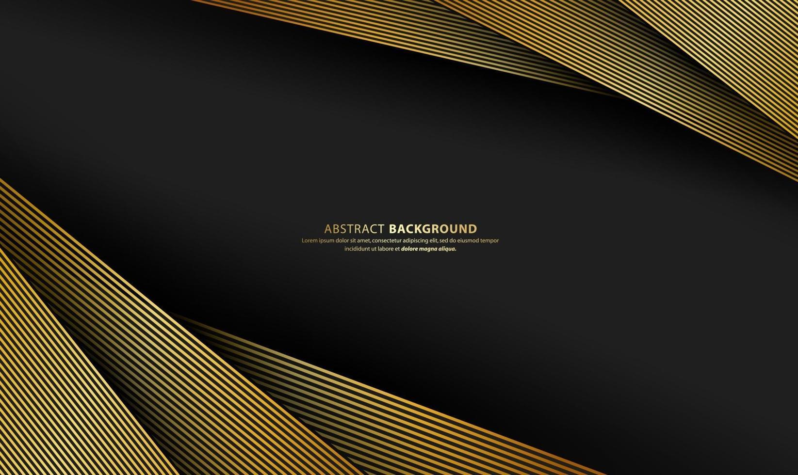 Modern premium background with golden lines vector