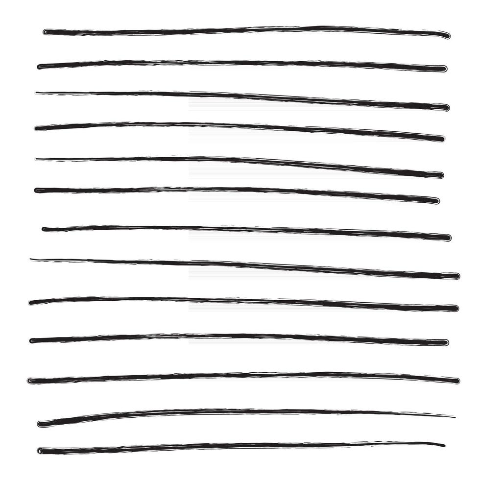 Hand drawn lines vector