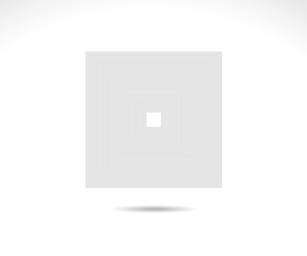 Stroke square frame logo vector