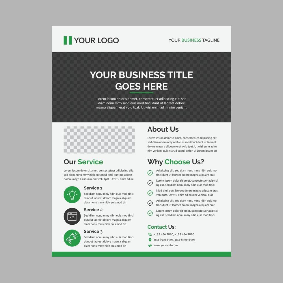 Professional Modern Corporate Flyer Design Free Vector