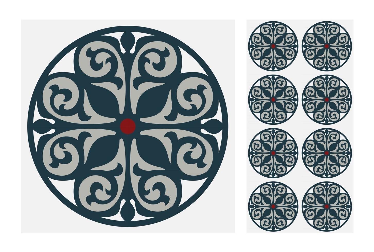 vintage tiles patterns antique seamless design vector