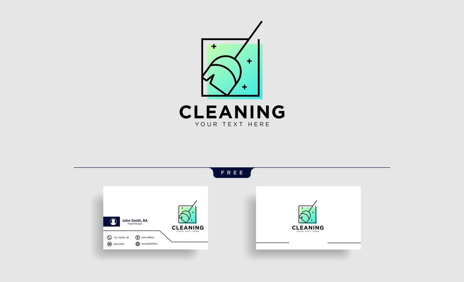 cleaning service logo template vector illustration icon element isolated vector