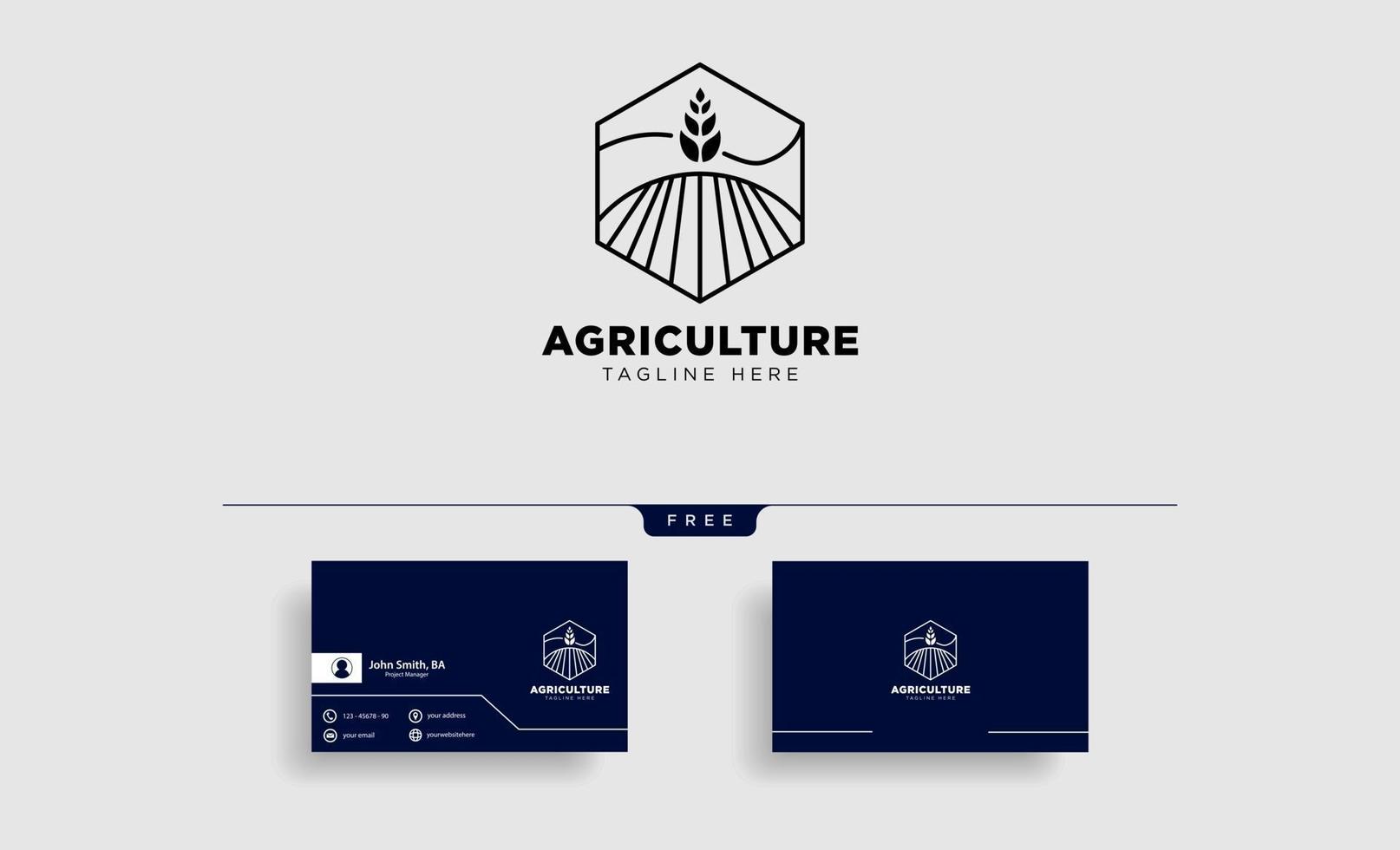 agriculture farm line badge vintage logo template vector illustration icon element isolated