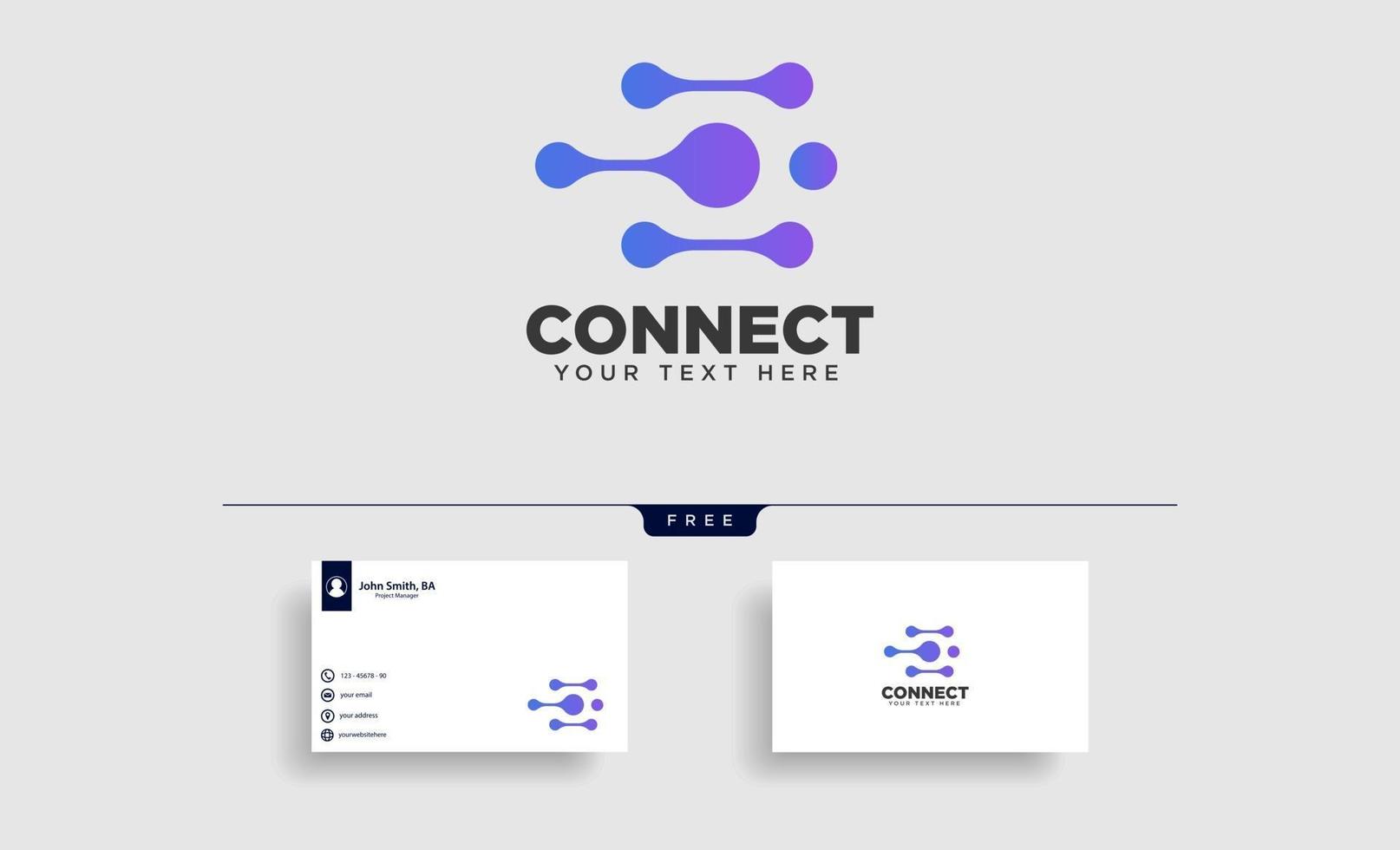 connection communication creative logo template vector illustration icon element isolated  vector