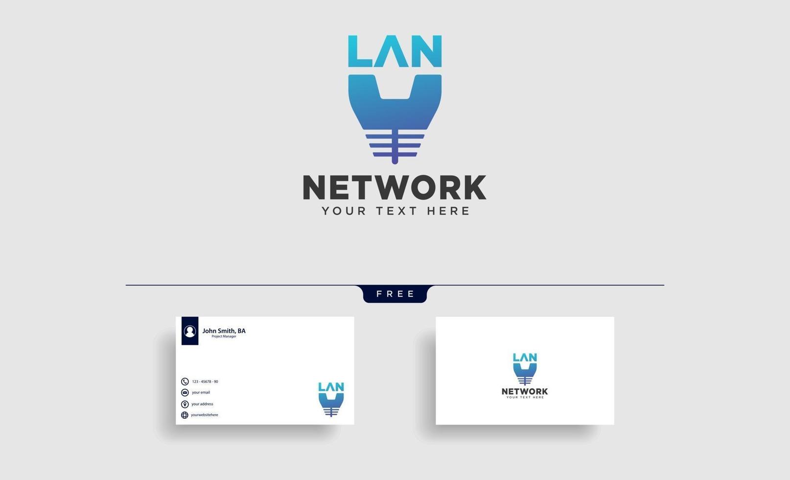 lan connection communication creative logo template vector illustration icon element isolated  vector