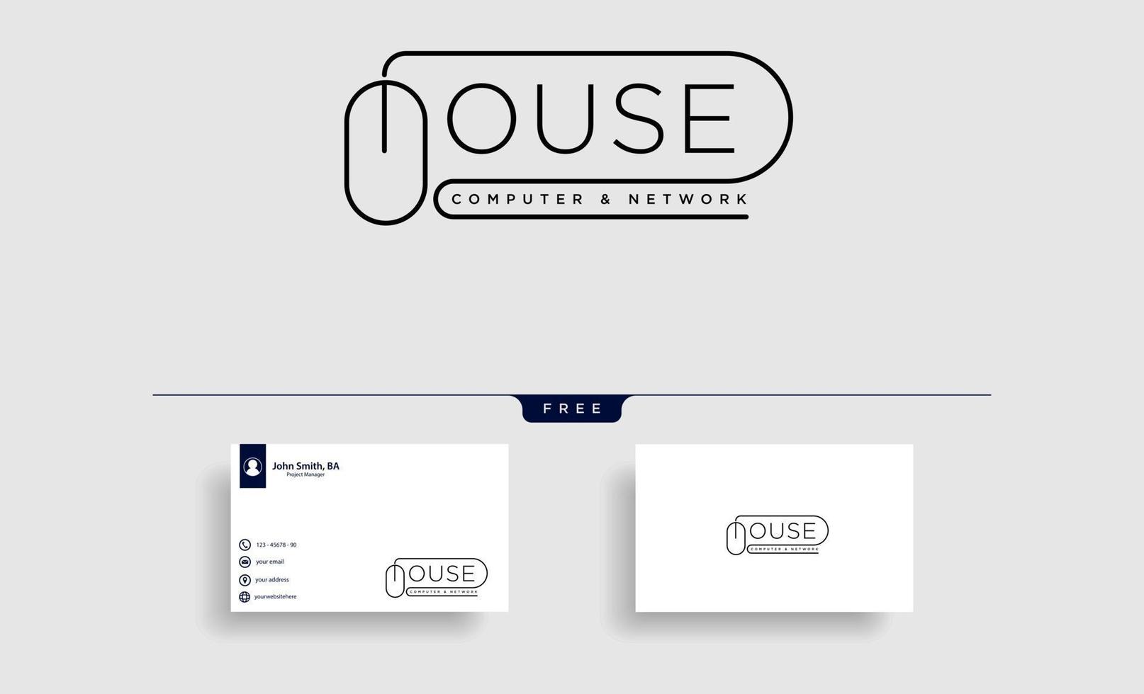 mouse typelogo text logo template vector illustration icon element isolated  vector