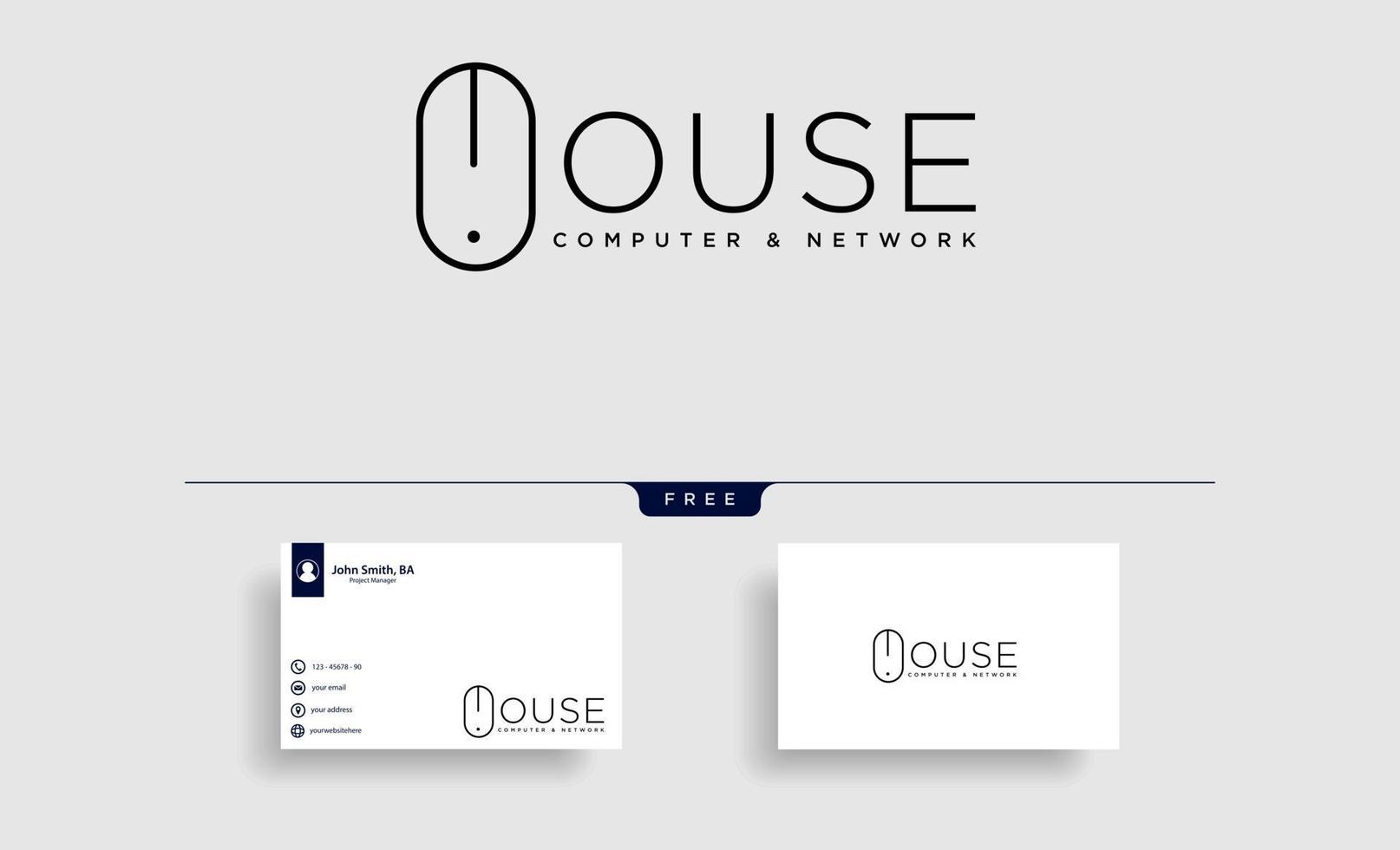 mouse typelogo text logo template vector illustration icon element isolated  vector