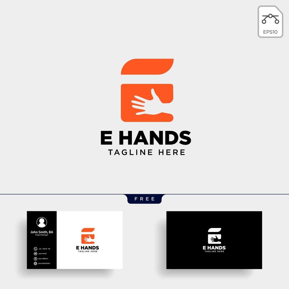 minimal E letter initial hand logo template vector illustration icon element isolated  vector