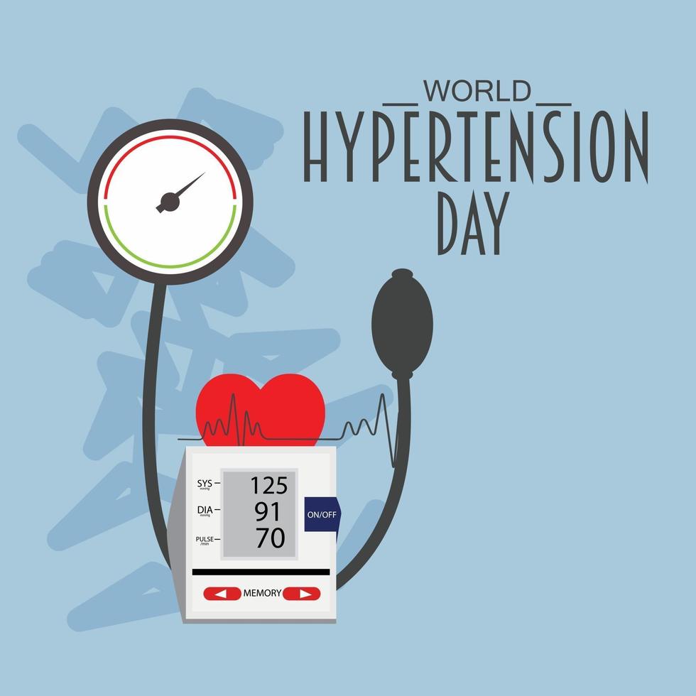 Vector illustration of a Background for World Hypertension Day