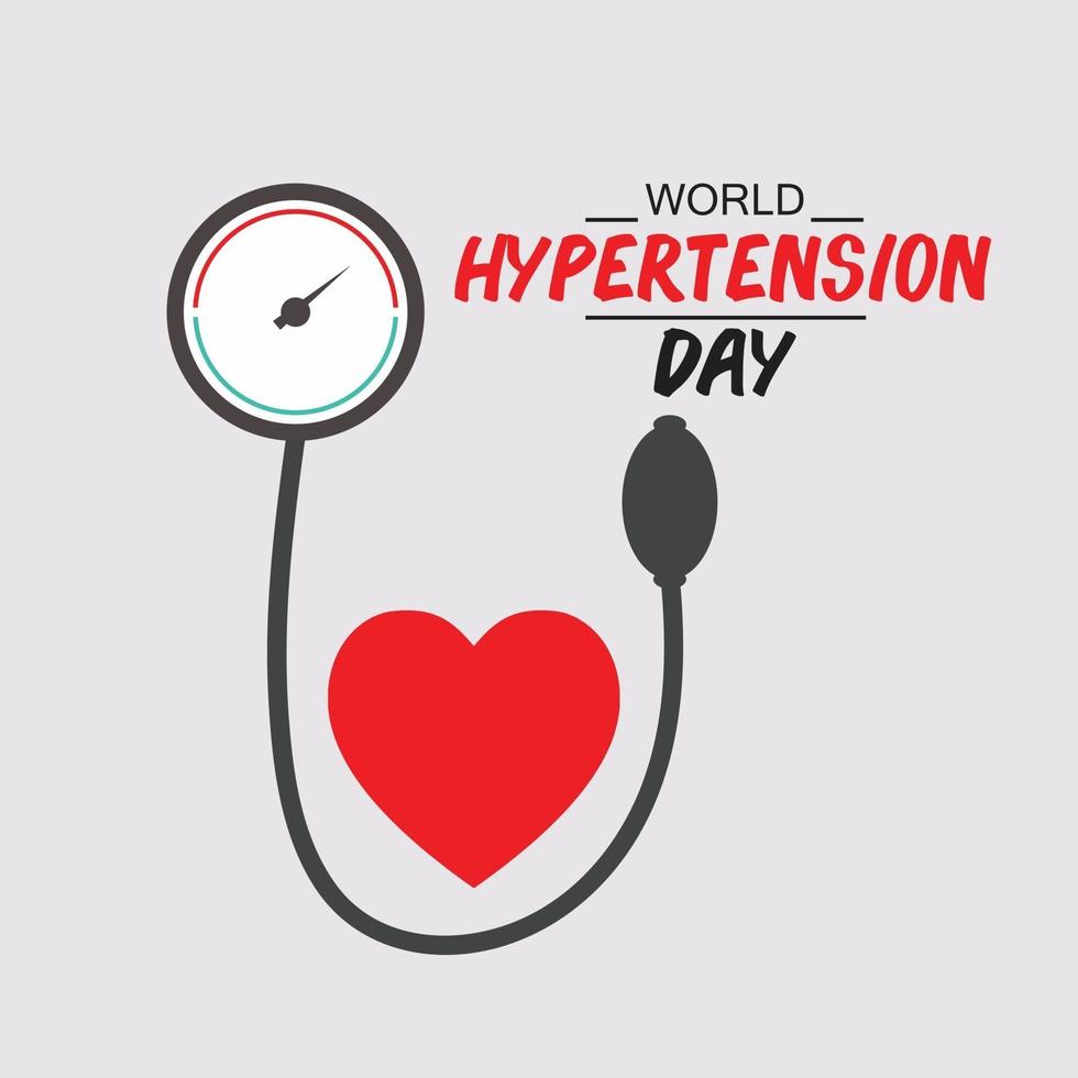 Vector illustration of a Background for World Hypertension Day