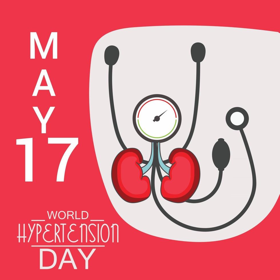 Vector illustration of a Background for World Hypertension Day