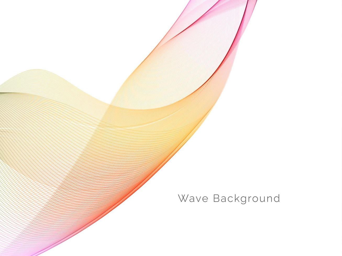 colorful wave style smooth modern background vector