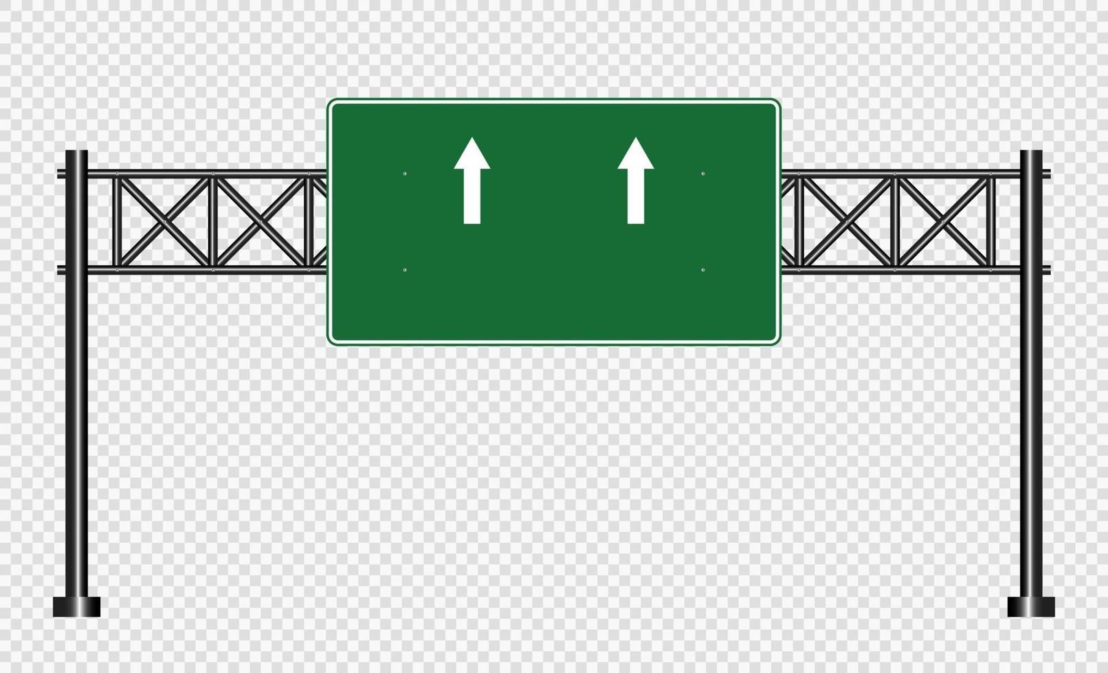 Green traffic sign Road board signs vector