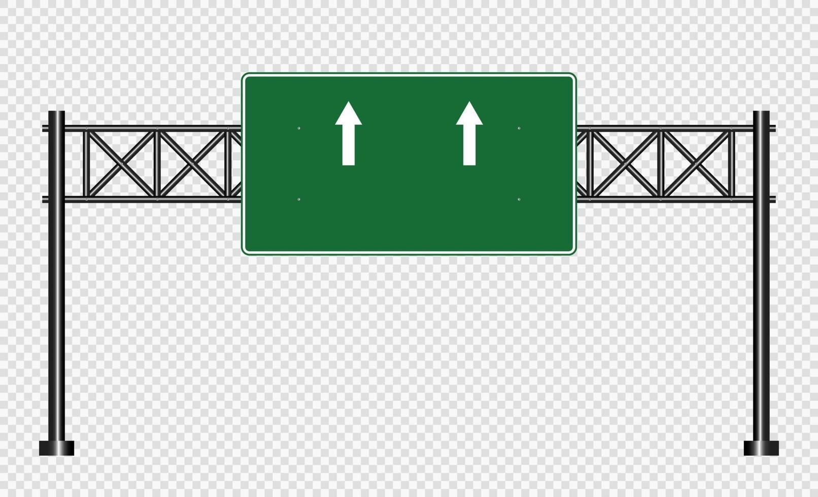 Green traffic sign Road board signs vector