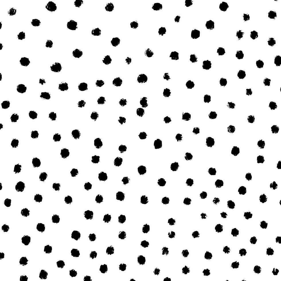 Hand drawn polka dot background vector