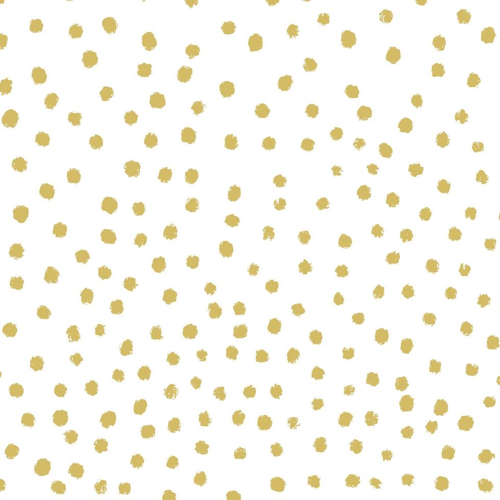 Hand drawn polka dot background vector