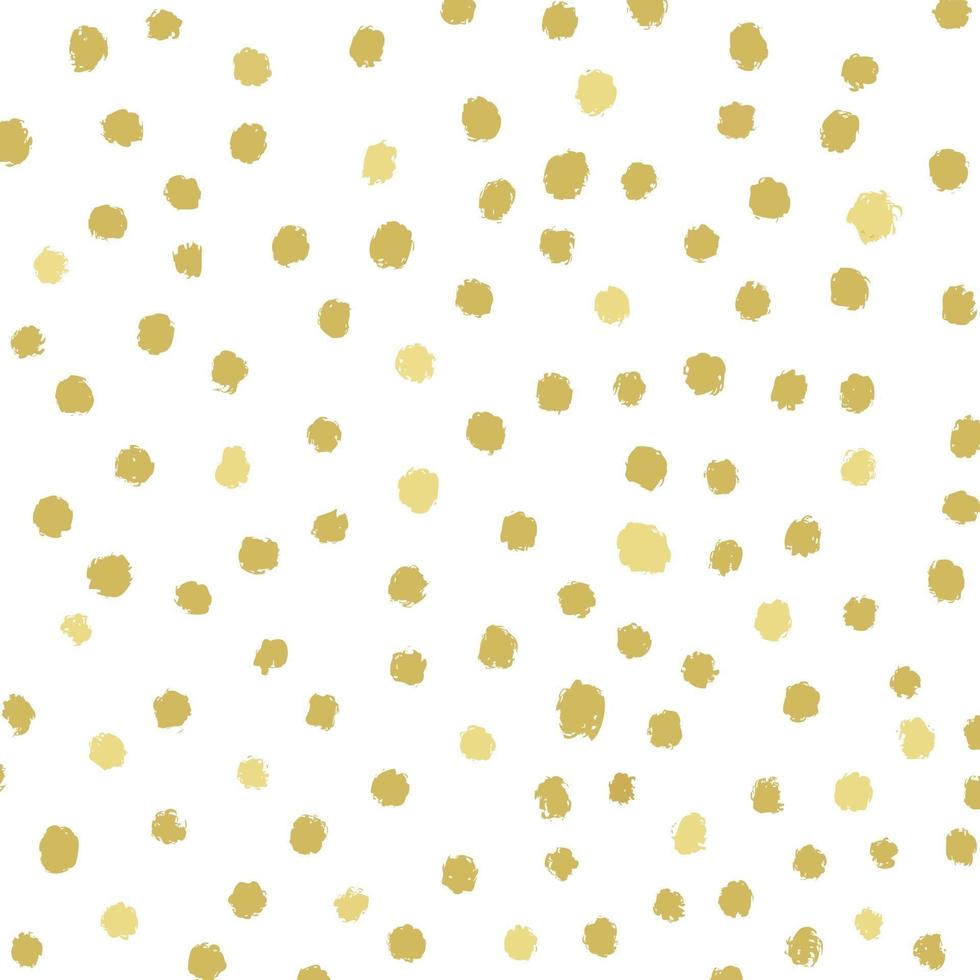 Hand drawn polka dot background vector