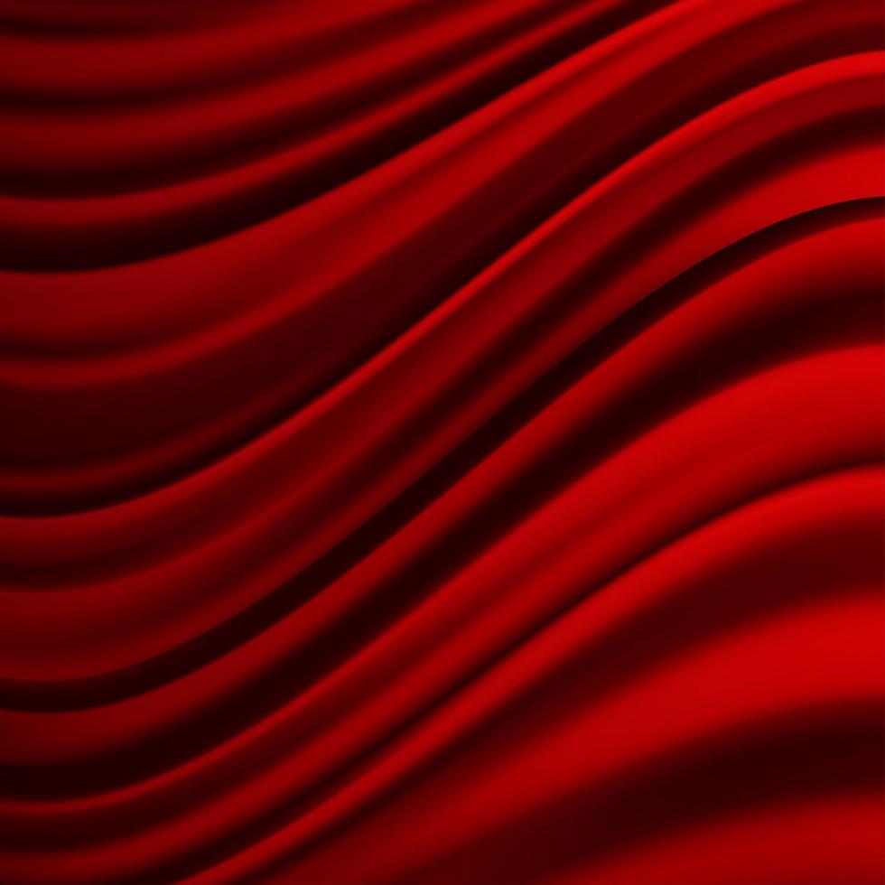 Fondo de cortina de terciopelo rojo colorido realista vector