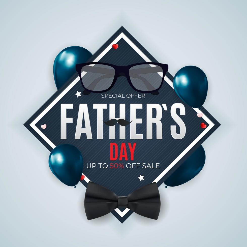Father s Day Sale Background for Poster or flyer or greeting card vector