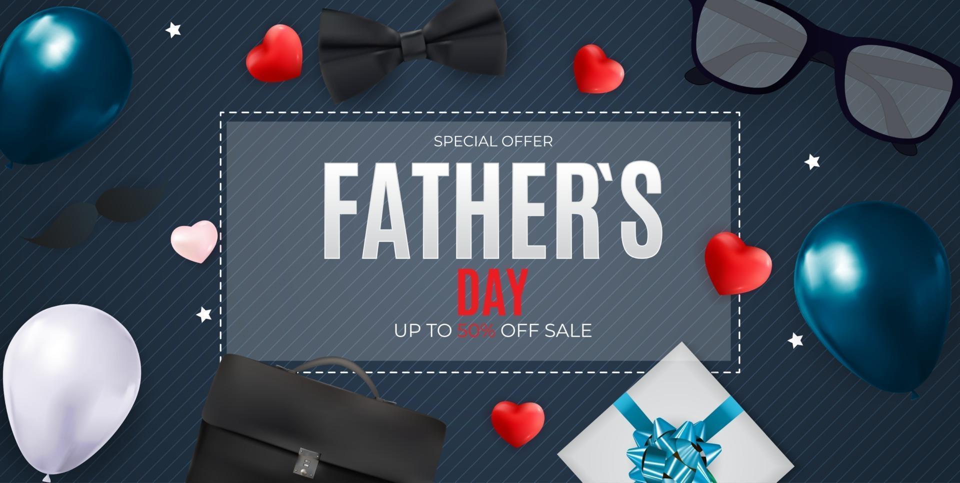 Father s Day Sale Background vector