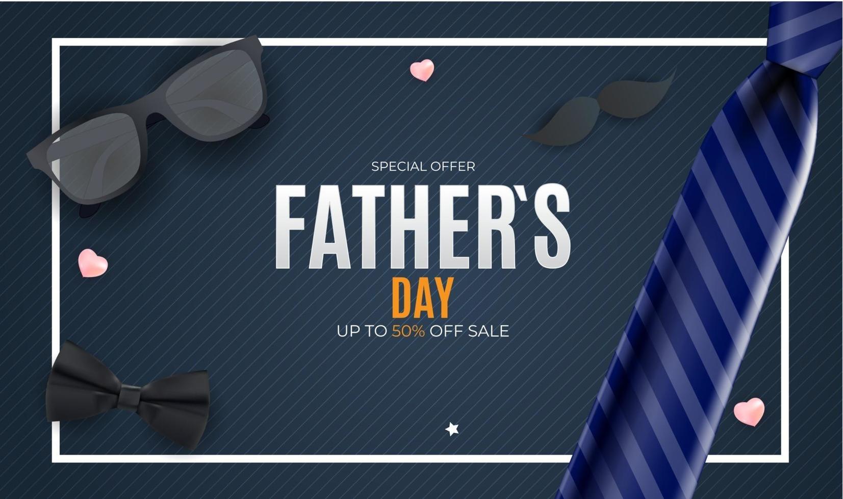 Father s Day Sale Background vector