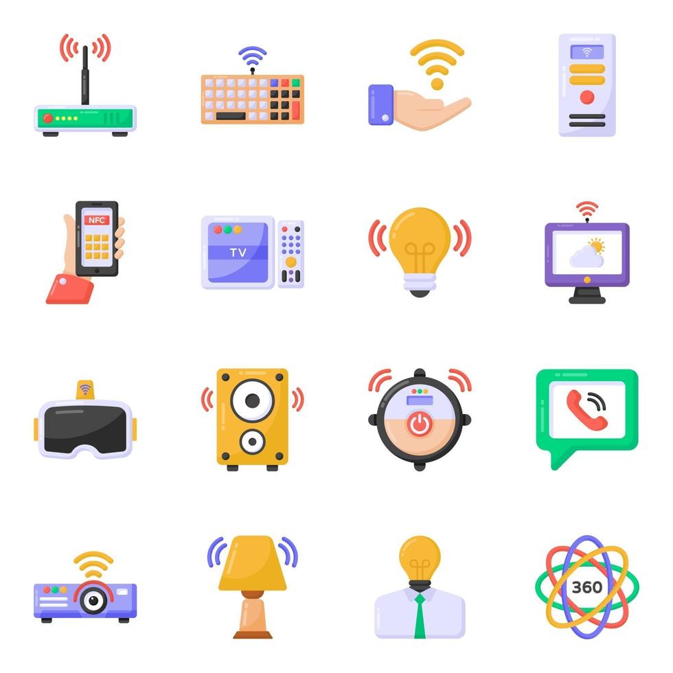 Pack of Wireless Devices vector