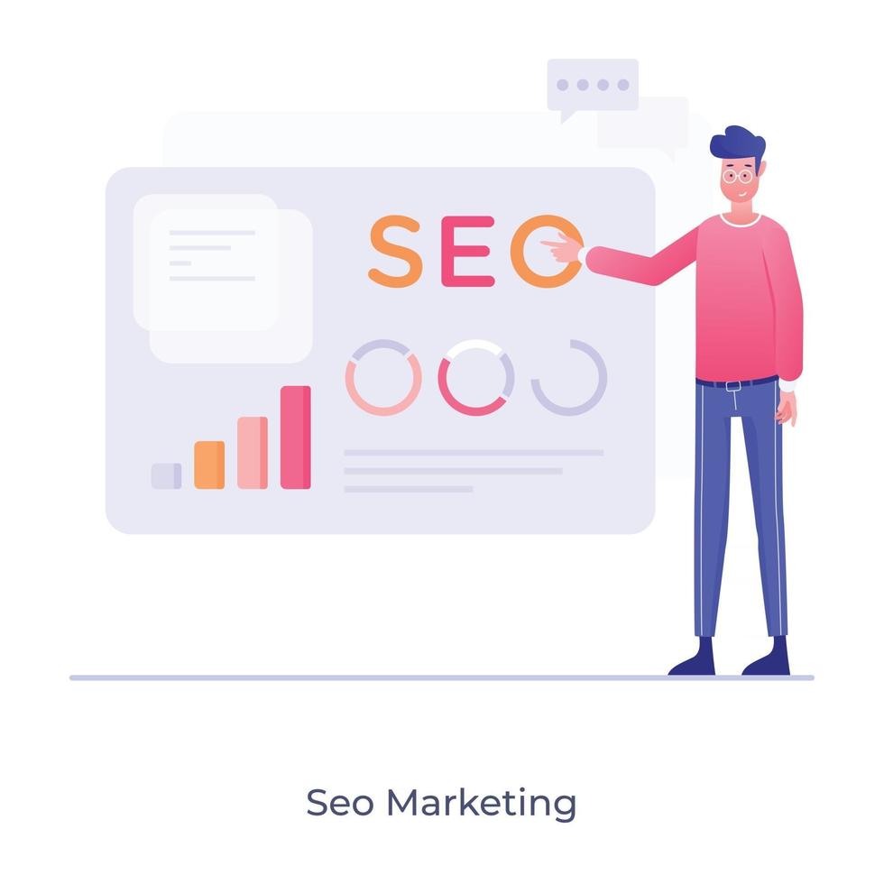 Seo Marketing and Engine vector