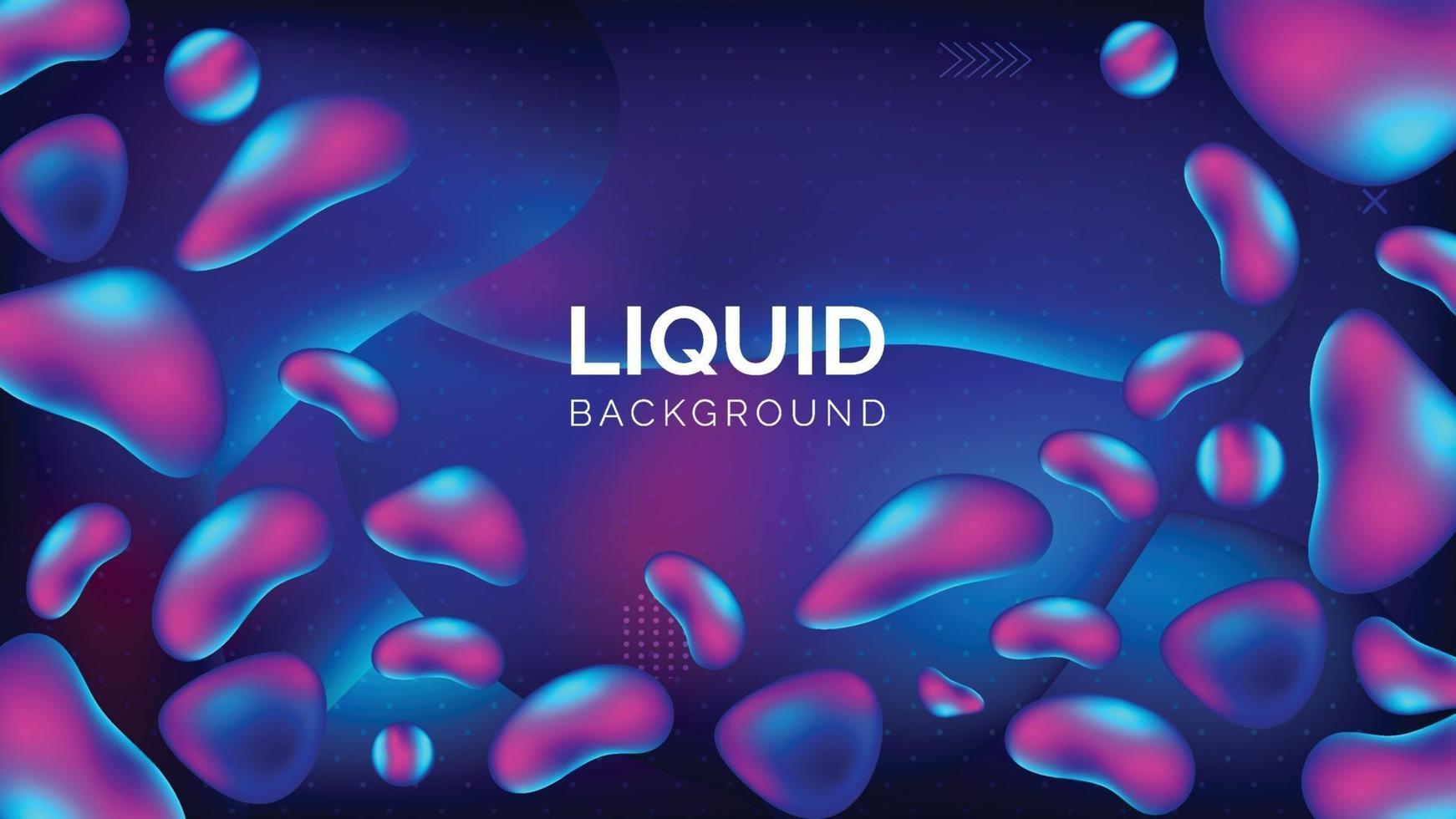 Modern liquid gradient background design template vector