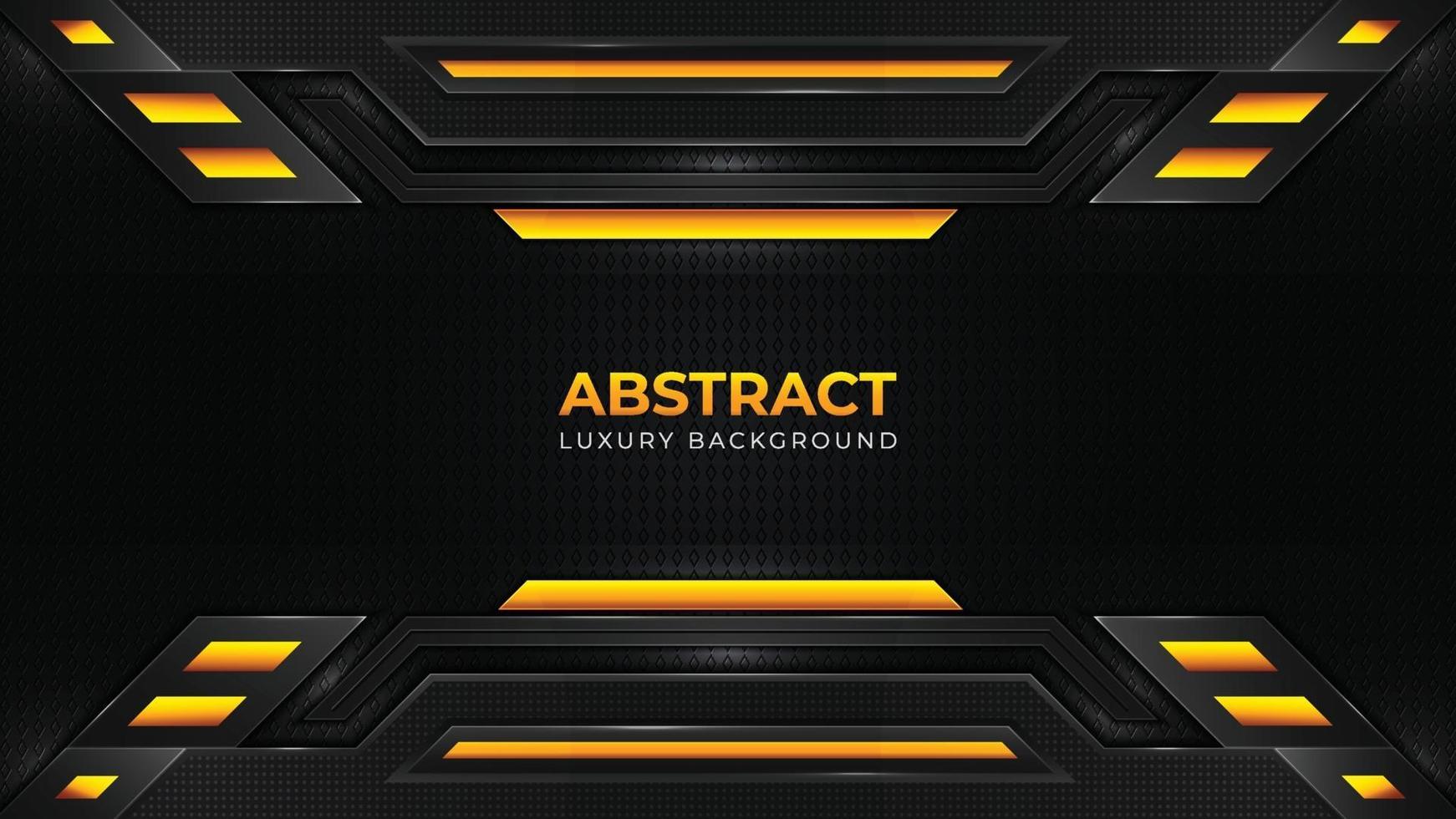 Golden luxury background template with golden pattern vector