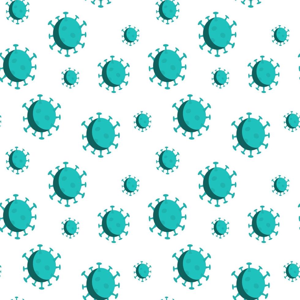 Coronavirus seamless pattern vector