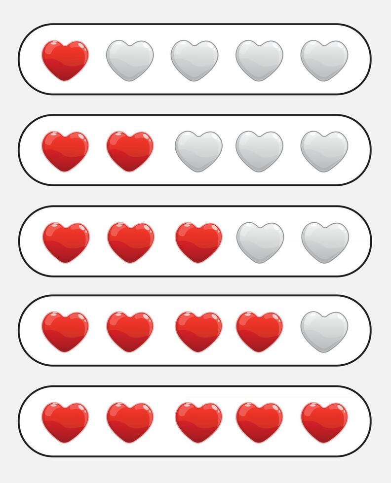 hearth rating game collection vector