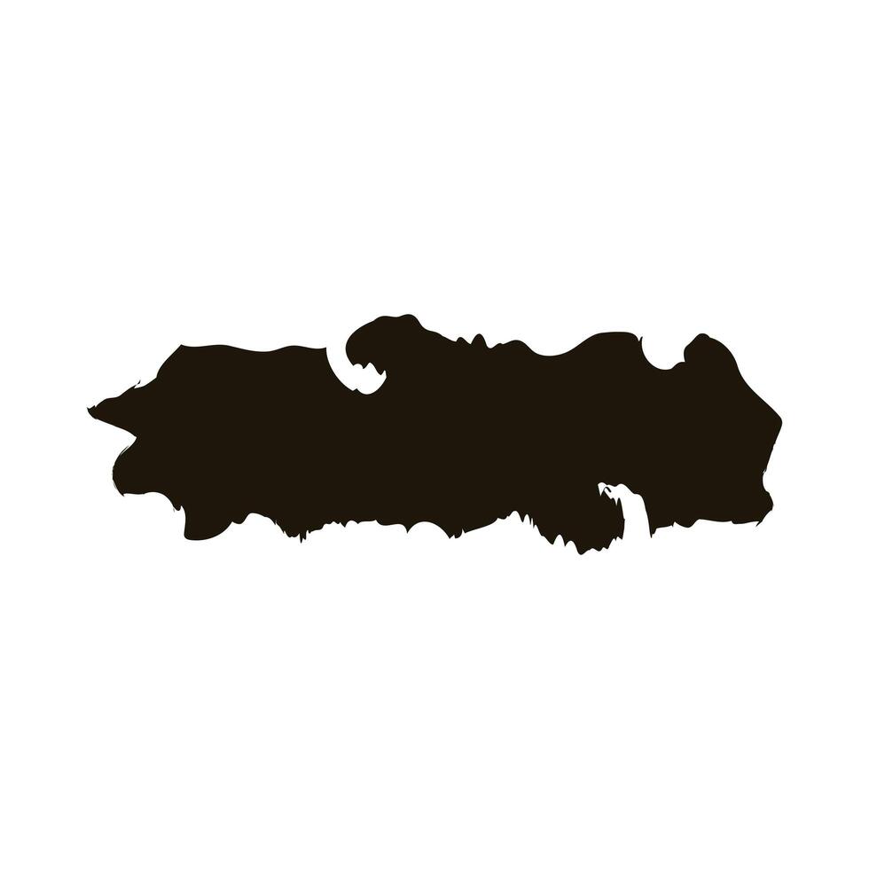 horizontal line creative design with brush stroke silhouette style vector
