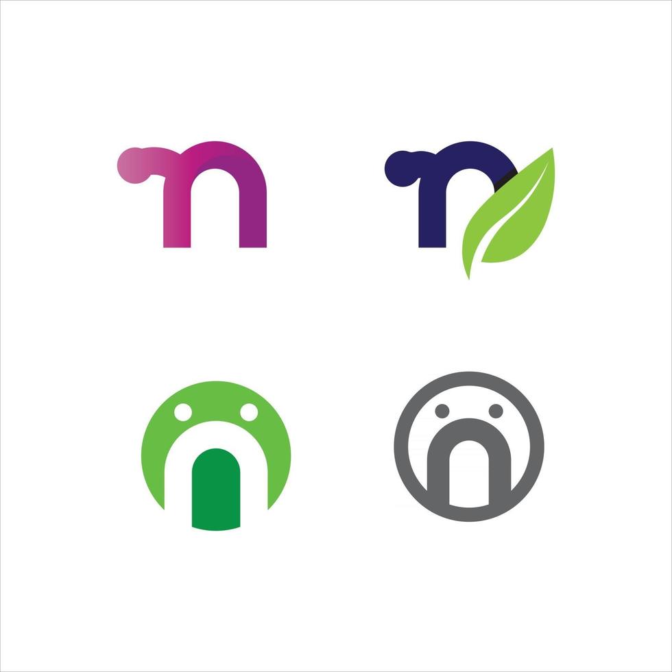 N Letter Logo Template font logo for business vector