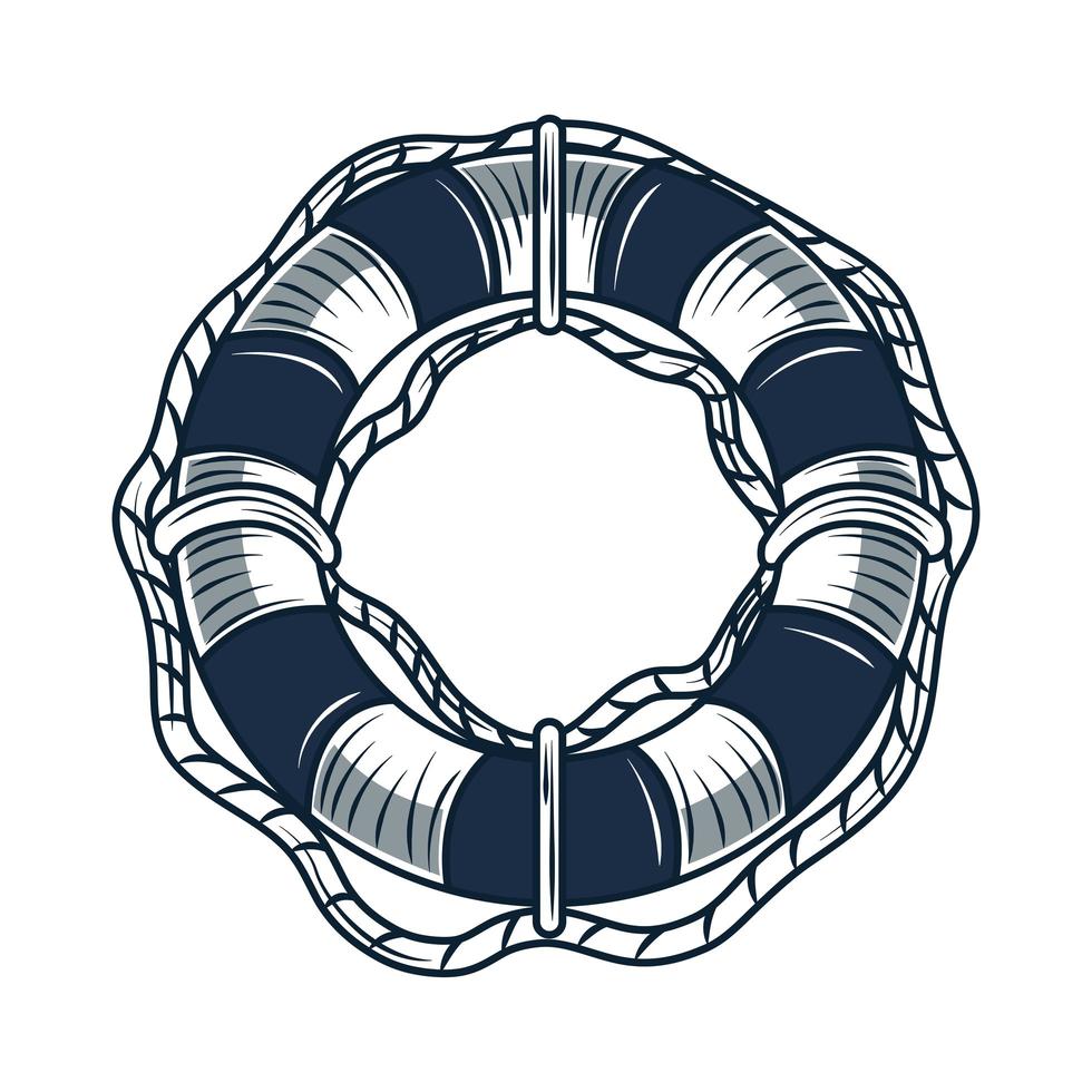 lifebuoy nautical maritime vector