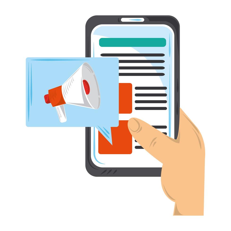 digital marketing media vector