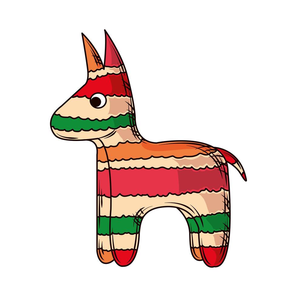 burro piñata mexicana vector