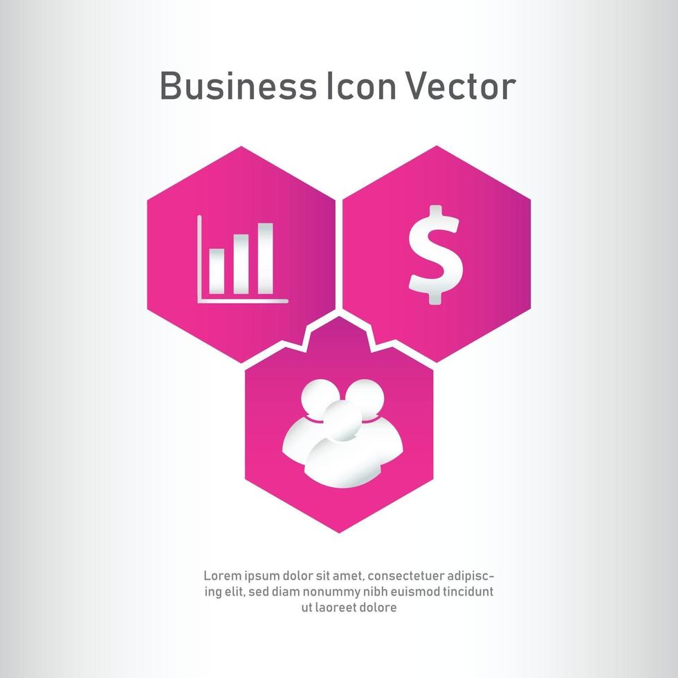 icono de finanzas empresariales vector