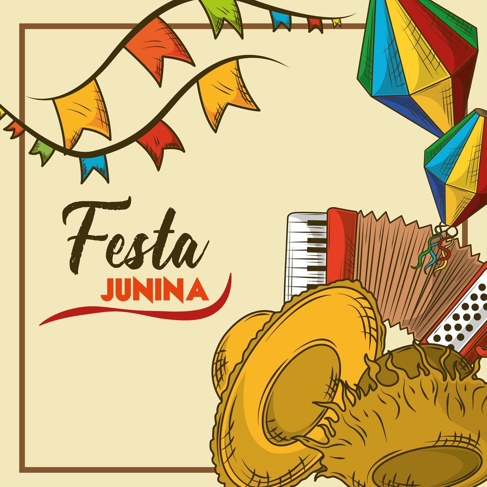 festive junina party vector