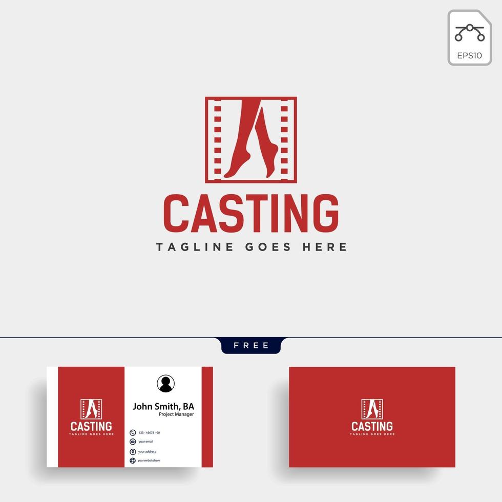 acting show or casting movie simple logo template vector illustration icon element vector file