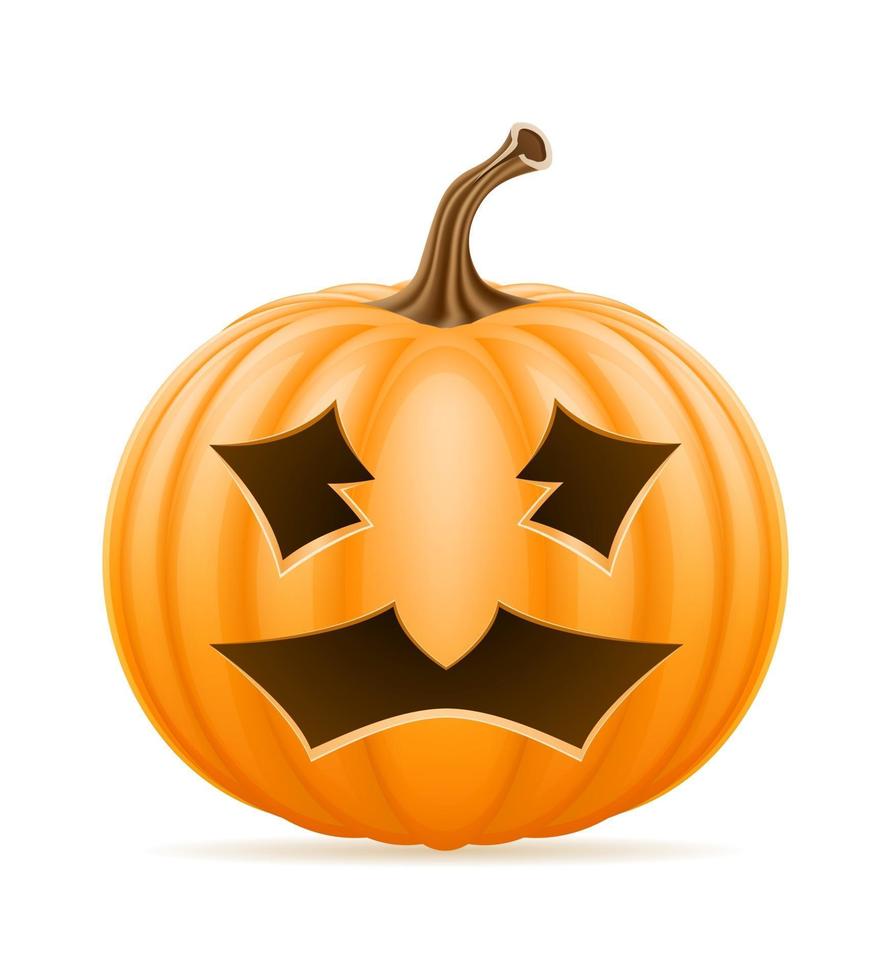 pumpkin halloween stock vector illustration isolated on white background