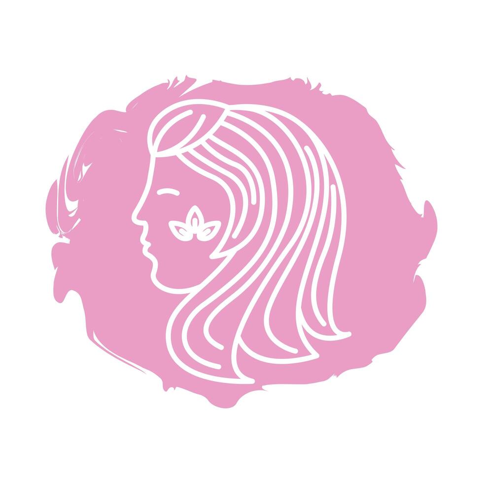 virgo zodiac sign block style icon vector
