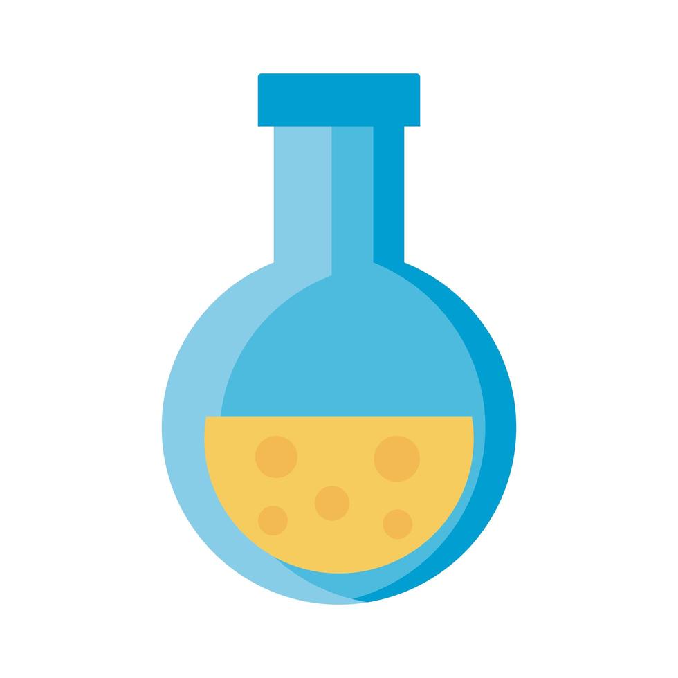 tube test laboratory flat style icon vector