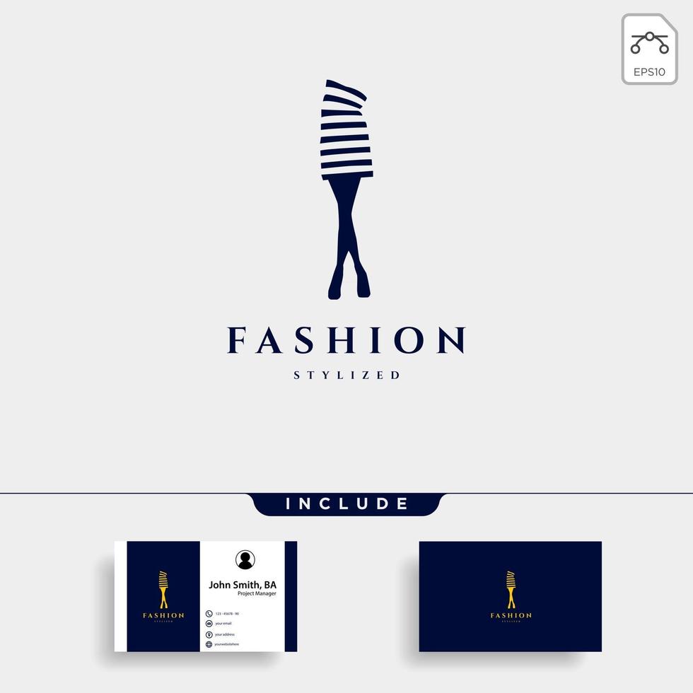 fashion lady beauty collection in simple line logo template vector illustration icon element vector